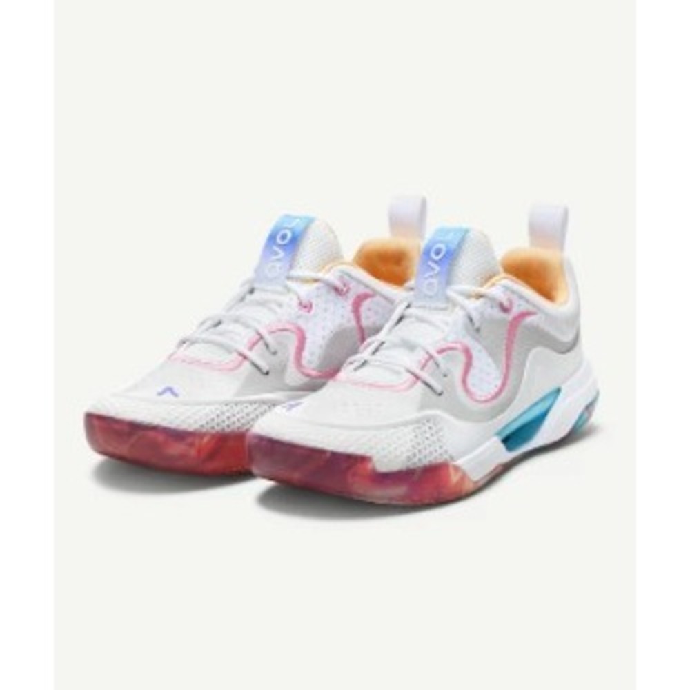 Avoli Volley Low Iridescent Volleyball Shoes White Pink Color FA31C-090 Womens 9